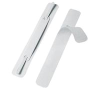 Veloflex 2802000 - Dispositivo per classificazione, autoadesivo in polipropilene, 150 x 20 mm, linguetta in metallo, colore: Bianco, 100 Pezzi