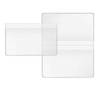 VELOFLEX 3274500 - Custodia doppia per carte di credito, trasparente, 89 x 114 mm, 20 pezzi, custodia per passaporto immunitario