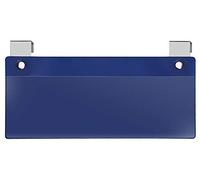 Veloflex 3871000 - Etichette con gancio in metallo, per portadocumenti, in pellicola PVC dura, 10 pezzi, colore: Blu