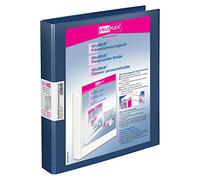 Veloflex 4143150 - Raccoglitore ad anelli formato A4, 4 anelli, colore: blu