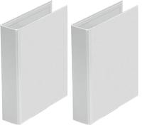 Veloflex 4157390 - Raccoglitore per presentazioni Velodur, formato DIN A5, meccanismo con 2 anelli a D, colore: Bianco (Confezione da 2)