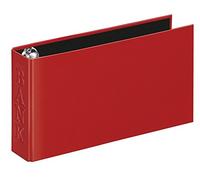 VELOFLEX 4169221 - Cartella bancaria Classic DIN A6, cartella ad anelli per estratti conto, per estratti conto, 250 x 140 x 45 mm, rossa