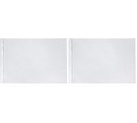 Veloflex 4340300 - Buste trasparenti formato DIN A4 orizzontale, fogli trasparenti, pellicola di PP, foratura europea, 10 pezzi (Confezione da 2)