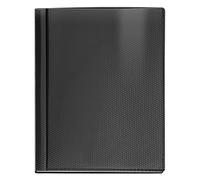 VELOFLEX 4412480 Diamond - Raccoglitore per documenti, formato DIN A4, con 12 buste trasparenti, nero, 1 pezzo