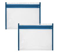 Veloflex Office Portadocumenti A435405 VELOBAG XS, 2 pezzi DIN A4, blu, tasca con cerniera