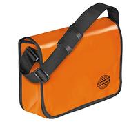 VELOFLEX 7000330 - Borsa a tracolla Velocolor, in telone per camion, con scomparto per cellulare, 2 scomparti per penne e tasca slip-in, arancione, 1 pezzo