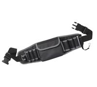 VELOFLEX 6901080 - Borsa porta attrezzi M, 27,5 x 25 x 4 cm, borsa multifunzionale, borsa porta attrezzi, borsa da cintura, nero-grigio