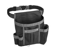 VELOFLEX 6902080 - Borsa porta attrezzi L, 22 x 17,5 x 10 cm, borsa multifunzionale, borsa porta attrezzi, borsa da cintura, nero-grigio