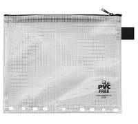 VELOFLEX - Busta con chiusura a zip DIN A5 in EVA, trasparente