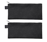 VELOFLEX - Busta da banca DIN lunga con cerniera, 2 pezzi | Formato 220 x 110 mm, in tessuto, cerniera metallica, predisposizione per lucchetto o sigillo, per denaro e accessori