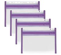 Veloflex Office Portadocumenti con cerniera A435006, 4 pezzi DIN A5, archiviabile, viola