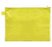 VELOFLEX 2704010 - Tasca A4 con cerniera, gialla, in materiale EVA rinforzato con tessuto, 1 tasca per documenti