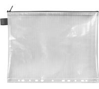 VELOFLEX 2707300 - Tasca A4 con cerniera, trasparente, in materiale EVA rinforzato con tessuto, 1 tasca per documenti da archiviare