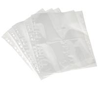 VELOFLEX - Buste per foto DIN A4 per 10 x 15 cm (verticale), 5 pezzi | Buste trasparenti per foto, buste raccoglitrici, pellicola PP, per 8 foto, inseribili da entrambi i lati, foratura Euro