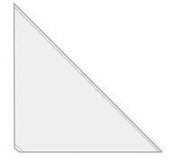 VELOFLEX - Buste triangolari autoadesive 220 x 220 mm in PP, 100 pezzi | Pellicola in PP trasparente, 140 my sul fronte, 100 my sul retro, angolo aperto, per libri, raccoglitori e cartelle