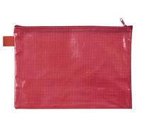 VELOFLEX 2705020 - Tasca con cerniera DIN A5, rossa, in materiale EVA rinforzato con tessuto, 1 tasca per documenti
