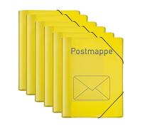 VELOFLEX - Cartellina portadocumenti A4, chiusura elastico, 6 pezzi, giallo