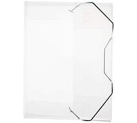 Veloflex Crystal Collection Box 4443290 - Scatola per documenti, formato DIN A4, pellicola in polipropilene trasparente, con elastico, incolore