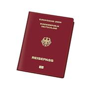 VELOFLEX - Custodia per passaporto Document Safe 100 x 135 mm, rosso vino | Protezione RFID/NFC, in PVC e pellicola speciale, adatta per passaporti elettronici con chip RFID, protegge i dati personali