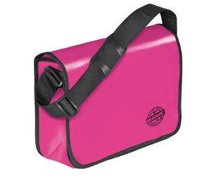 VELOFLEX Messenger Bag, Shocking Pink, 14.96"