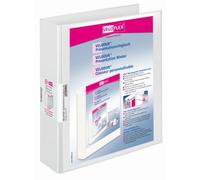 Veloflex - Quaderno ad anelli Velodur, con 2 anelli, formato A4, 40 mm, bianco