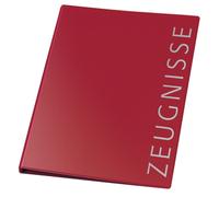 VELOFLEX - Raccoglitore ad anelli pagelle A4, rosso, 4 anelli 16 mm, PVC