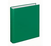 VELOFLEX - Raccoglitore Basic DIN A5 con meccanismo a 4 anelli, verde | Altezza di riempimento di 25 mm per circa 250 fogli da 80 g/m², ricaricabile, per la scuola, l’ufficio e il lavoro da casa