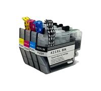 VeloHive LC421XL - Cartuccia d'inchiostro completamente compatibile con chip, confezione da 4 pezzi, compatibile con DCP-J1050 J1140 MFC-J1010 J1050 J1140 J1010