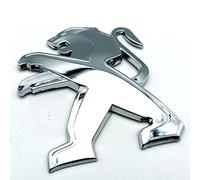 VELOMY Auto Badge Logo per Peugeot 208 2019-2023, Alta qualità ABS 3D Stemmi Decorazioni Cofano Bagagliaio Targa Anteriore Logo Etichetta di Marca Auto carrozzeria Styling Auto Parti per Auto