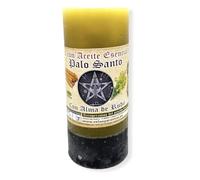 Velon Palo Santo con Anima di Ruda Eliminazione Energie Negative - Candele e Aromi - Oli Essenziali - 60h durata 14x6cm - OSTENATURA