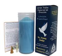 Velon Unione Famiglia candela potenziata con preghiera per pace, armonia familiare