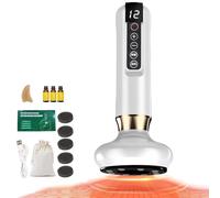 Velora Massaggiatore Anti Cellulite, Velora Beauty Massaggiatore Anticellulite Elettrico Professionale per Attenua Cellulite Smagliature Pancia Schiena Vita Braccia Glutei,12 Level Slim (Bianco+Oil)