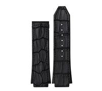 VELORE 25 * 19 millimetri vera pelle di mucca cinturino in gomma per HUBLOT Classic Fusion Universe Big Bang Series uomini cintura orologio Band Butterfly Buckl, 26-19mm, agata