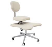 Velosh Sedia da ufficio con gambe incrociate, sedia da meditazione, sedia da ufficio con gambe incrociate, sedia da meditazione con ruote, sedia Criss Cross per ufficio, per luoghi come studi di yoga