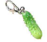 Veloshine Portachiavi divertente, ciondolo in resina a forma di cetriolo con messaggio ispiratore, regalo per compleanni, addio al celibato, lauree e Natale