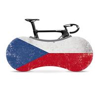 VELOSOCK Copertura da Interni per Biciclette - Czech Republic Flag - La miglior Soluzione per Mantenere Pavimenti e pareti PRIVI di SPORCIZIA - Si Adatta al 99% di Tutte Le Biciclette per Adulti