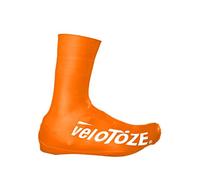 veloToze Tall Shoe Cover 2.0 - Covers Road Cycling Shoes - Water-Proof, Windproof Overshoes for Bike Rides in Spring, Fall, Winter Rainy, Cold Weather - Bright Colors Make Road Biking Trips Safer