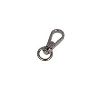 VELOX Moschettone ad anello rotondo Zama Nichel Nero 9,8 mm. 5u.