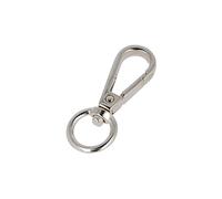 VELOX Moschettone anello rotondo Zamak nichel 13,4 mm. 5u.