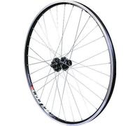 Velox Ruota 28" VTC posteriore Cerchio in alluminio a doppia parete, colore: nero, freno + disco medio in alluminio, blocco rapido a cassetta (622 x 19)