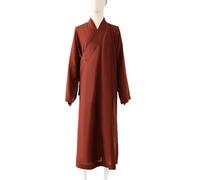 VELOZEN Abito da Monaco Unisex Vestiti Tradizionali di Preghiera Buddista Sciolti Estivi Costume da Meditazione Confortevole(Magnolia,3XL)