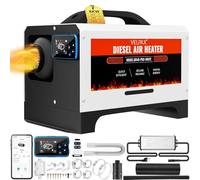 VELPAX 12V 24V 220V 8KW Riscaldatore Diesel da Parcheggio,all-in-One,Bluetooth App Riscaldamento rapido LCD e Telecomando per Camper,Macchine,Camion,Autobus