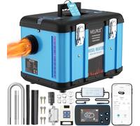 VELPAX 12V 24V 220V 8KW Riscaldatore Diesel da Parcheggio,all-in-One,Bluetooth App Riscaldamento rapido LCD e Telecomando per Camper,Macchine,Camion,Autobus