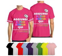 velquessa Maglietta T-Shirt Personalizzata,Magliette Personalizzate per Uomo Donna,Dipendente Ditta Impresa,Maglie Personalizzate,Progettare la Propria Camicia Aggiungi Testo/Immagine/Logo