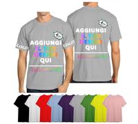velquessa Maglietta T-Shirt Personalizzata,Magliette Personalizzate per Uomo Donna,Dipendente Ditta Impresa,Maglie Personalizzate,Progettare la Propria Camicia Aggiungi Testo/Immagine/Logo