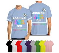 velquessa Maglietta T-Shirt Personalizzata,Magliette Personalizzate per Uomo Donna,Dipendente Ditta Impresa,Maglie Personalizzate,Progettare la Propria Camicia Aggiungi Testo/Immagine/Logo