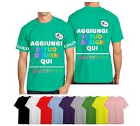 velquessa Maglietta T-Shirt Personalizzata,Magliette Personalizzate per Uomo Donna,Dipendente Ditta Impresa,Maglie Personalizzate,Progettare la Propria Camicia Aggiungi Testo/Immagine/Logo