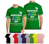 velquessa Maglietta T-Shirt Personalizzata,Magliette Personalizzate per Uomo Donna,Dipendente Ditta Impresa,Maglie Personalizzate,Progettare la Propria Camicia Aggiungi Testo/Immagine/Logo