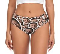velquessa Mutande Personalizzate Donna Nome Personalizzato Mutande con Faccia Personalizzata Intimo Personalizzato Slip Divertenti Regalo San Valentino per lei Regali Compleanno Fidanzata