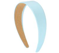 VELSCRUN Cerchietti blu per donne e ragazze, 4,1 cm, in raso setoso, per Halloween, per donne, vacanze, fascia sottile, tinta unita, semplice, cosplay, accessori per capelli per madri e sorelle